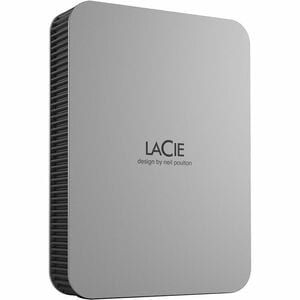 LaCie STLP1000400 1 TB Portable Hard Drive - External - Moon Silver - MAC Device Supported - USB 3.1 Type C