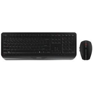CHERRY GENTIX DESKTOP Keyboard & Mouse - English (UK) - USB Wireless RF 2.40 GHz Keyboard - Keyboard/Keypad Color: Black -