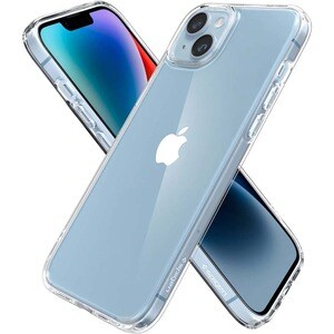 Spigen Ultra Hybrid Case for Apple iPhone 14 Smartphone - Crystal Clear - Drop Resistant, Scratch Resistant - Thermoplasti