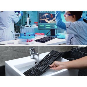 SIIG Industrial Grade Washable & Dustproof USB Multimedia Keyboard - Industrial Grade Washable & Dustproof USB Multimedia 