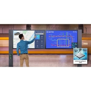 Samsung QM55B-T Digital Signage Display - 55" LCD - Vertical Alignment (VA) - Touchscreen - 24 Hours/7 Days Operation Cort