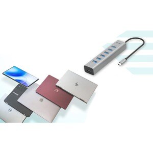 Hub USB i-tec - USB 3.2 (Gen 1) Tipo C - Portatili - 7 Total USB Port(s) - Windows, iPadOS, Linux, Mac, Android, ChromeOS