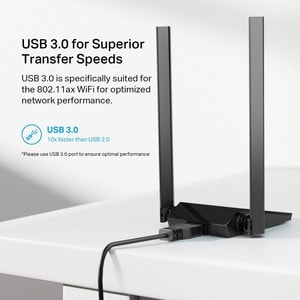 TP-Link Archer TX20U Plus Dualband Wi-Fi Adapter - IEEE 802.11ax - USB 3.0 - 1,76 Gbit/s - 2,40 GHz ISM - 5 GHz UNIIDesktop