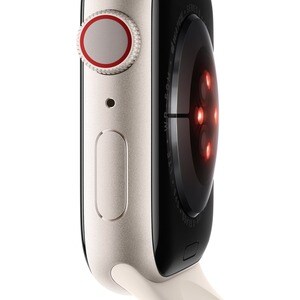 Apple Watch Series 8 GPS 41mm Starlight Aluminium Case with Starlight Sport Band - Regular