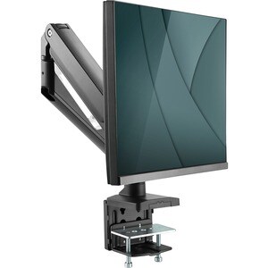 Digitus Tischhalterung für Flachbildschirm, Gekrümmte Bildschirmanzeige, Monitor - Mattschwarz - Höhenverstellbar - 1 Unte