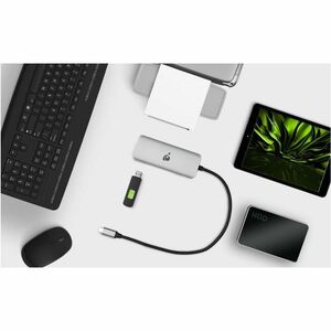 IOGEAR USB-C 8K Nano Dock Pro - for Notebook, Tablet, Keyboard, Mouse, Monitor - Rugged - USB Type C - 2 Displays Supporte