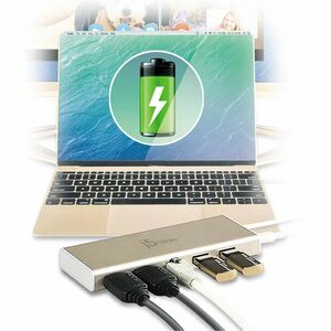 j5create USB Type C Docking Station - USB Type-C - 2 x HDMI Ports - HDMI