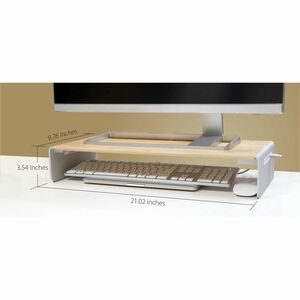 j5create JCT425-N Monitor Stand - 44 kg Load Capacity - Computer Monitor Display Type Supported - 9 cm Height x 53.4 cm Wi
