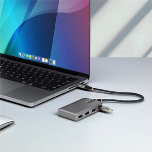 StarTech.com USB Hub - USB 3.2 (Gen 1) Type C - Portable - Space Gray - UASP Support - 5 Total USB Port(s) - PC, Mac, Linu