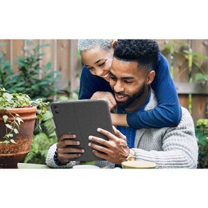 Logitech Combo Touch Keyboard/Cover Case Apple, Logitech iPad (10th Generation) Tablet - Oxford Gray - Scrape Resistant, B