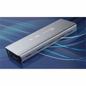 j5create JCD403-N USB4 Docking Station for Monitor, Notebook - Charging Capability - Space Gray - 4K, 8K - 7680 x 4320 - 4