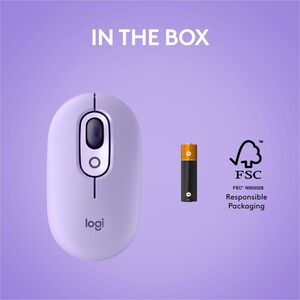 Logitech POP Mouse, Wireless Mouse with Customizable Emojis, SilentTouch Technology, Precision/Speed Scroll, Cosmos - Wire