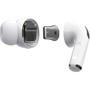 Apple AirPods Pro True Wireless Earbud Stereo Earset - Pearl White - Binaural - In-ear - Bluetooth - Noise Canceling