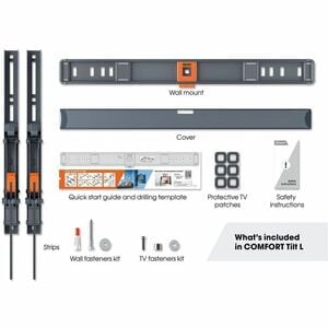 Vogel's COMFORT Wandhalterung für TV - Schwarz - Bildschirmgröße: 40 Zoll (101,60 cm) bis 77 Zoll (195,58 cm) - 100 x 100,