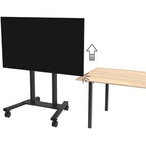 Neomounts Display Cart - 110 kg Capacity - 4 Casters - Steel - 1019 mm Width x 831 mm Depth x 2127 mm Height - Black