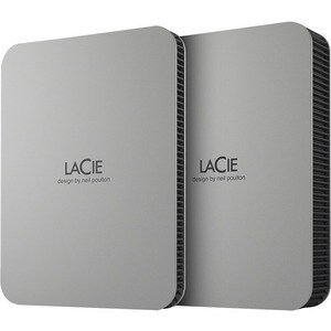 LaCie Mobile Drive Secure STLR4000400 4 TB Portable Hard Drive - 3.5" External - Space Gray - USB 3.2 (Gen 1) Type C - 720