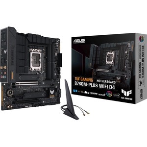 TUF GAMING B760M-PLUS D4 Gaming Desktop Motherboard - Intel B760 Chipset - Socket LGA-1700 - Micro ATX - Core, Pentium Gol