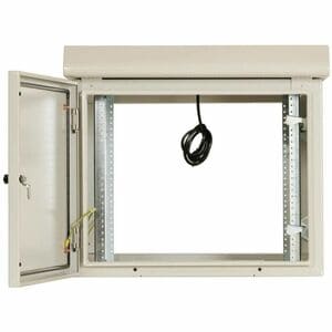 Eaton Tripp Lite Series SmartRack Industrial Enclosure - NEMA 3R, Wall Mount, Metal, Locking, Hinged Back, Fan With Therma