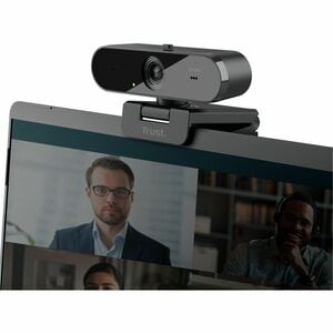 Trust TW-250 - Webcam - 30 fps - Schwarz - USB 2.0 - 2560 x 1440 Pixel Videoauflösung - 2K - Autofokus - 92° Angle - Tisch