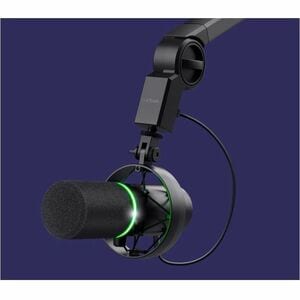 MikrofonTrust Onyx - Kabelgebunden - Kondensator - Schwarz - Kardioide - 1,80 m - USB Typ-A - Tischhalterung, Dämpferbrück