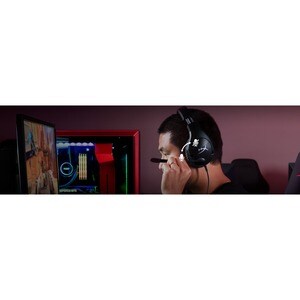HyperX Cloud Stinger S Wired Over-the-ear Stereo Gaming Headset - Black - Binaural - Circumaural - 32 Ohm - 18 Hz to 23 kH
