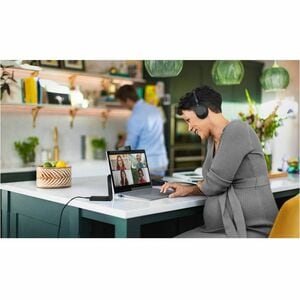 Jabra Evolve2 55 Wireless On-ear Stereo Headset - Black - Binaural - Ear-cup - 3000 cm - Bluetooth - 20 Hz to 20 kHz - MEM