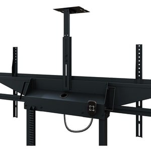 HAGOR Lift für Display, Mini-PC, Kamera, Notebook, A/V-Geräte, Display - Schwarz pulverbeschichtet - Höhenverstellbar - 2 