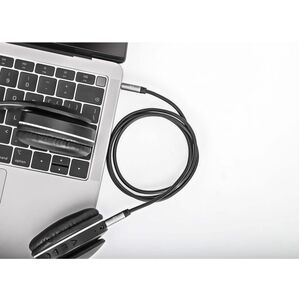 Cable Audio Estereo 3.5mm M-M 3.0M Negro/A - Cable for Teléfono, Sistema del Sonido, Portátil, Altavoz portátil, Tableta, 