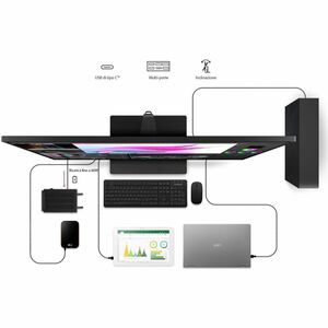 Monitor LED LG 43BN70UP-B 1092,2 mm (43,0") Class 4K UHD - 16:9 - Nero opaco - 108 cm (42,5") Viewable - Tecnologia In-pla