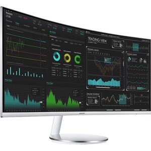 Samsung C34J791WTR 34" Class UW-QHD Curved Screen LCD Monitor - 21:9 - 86.4 cm (34") Viewable - Vertical Alignment (VA) - 