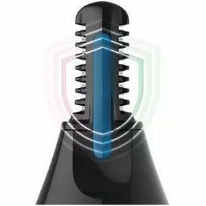 Trimmer Philips NT3650 - Grigio, Nero - x Acciaio inox Lame - senza filo - Batteria Fonte di alimentazione - Per Naso