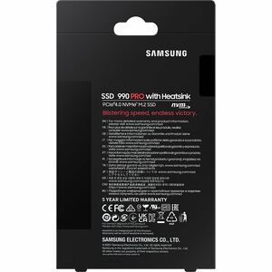 Samsung 990 PRO 1 TB Solid State Drive - M.2 2280 Internal - PCI Express NVMe (PCI Express NVMe 4.0 x4) - Gaming Console,