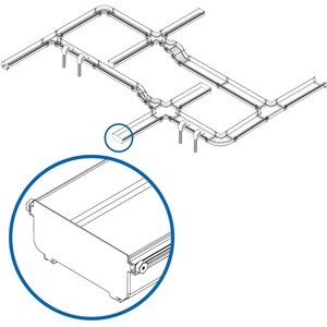 Tripp Lite series SmartRack SRFC10CAP Kabelführung - Gelb - End Cap - PVC