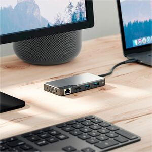 Alogic Fusion MAX USB Type C Docking Station for TV/Monitor/Projector/Notebook/Smartphone/Tablet/Desktop PC - 100 W - Spac