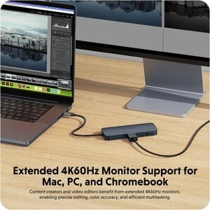 HyperDrive HyperDrive Next HD4005GL 10 Port(s) USB 3.2 (Gen 2) Type C Docking Station for Monitor, MacBook, Desktop PC, No