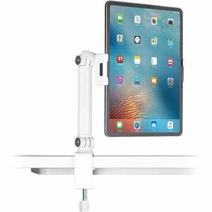 Neomounts DS15-545WH1 Clamp Mount for Tablet - White - Landscape/Portrait - Height Adjustable - 1 Display(s) Supported - 1