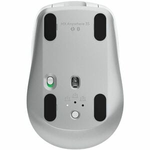 Logitech MX Anywhere 3S 鼠标 - 蓝牙 - USB - 暗视野 - 6 按钮 - 灰 - 无线 - 可充电 - 8000 dpi - 滚轮