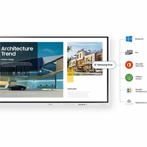 Samsung Flip Pro WM85B 215.9 cm (85") 4K UHD LCD Collaboration Display - Infrared (IrDA) - Touchscreen - 3840 x 2160 - 350