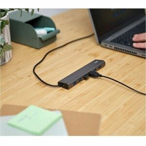 Trust USB-Hub - USB 3.2 Gen. 1 (3.1 Gen. 1) Typ-C - Grau - 7 Total USB Port(s) - PC, ChromeOS, Mac
