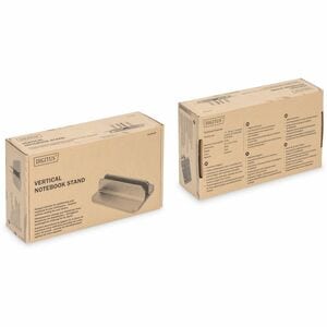 Digitus Notebook Notebook-Halter - Vertikal - 43 mm x 150 mm x 92 mm x - Aluminium - Silber - 10 kg Belastbarkeit - Rutsch