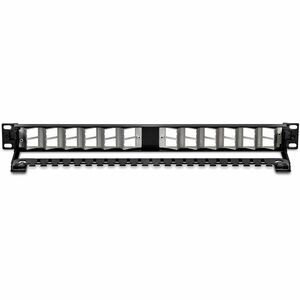 Network Pièce pour panneau TRENDnet TC-KP24SA - 24 Port(s) - Noir - 1U Haut - Montable en rack
