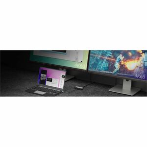 j5create JCA465 Adaptador A/V - 1 - 7680 x 4320 Supported - Cinza Espacial, Preto