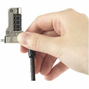 Kensington Slim N17 2.0 Combination Laptop Lock for Wedge-Shaped Slots - 5.91 ft Cable - Resettable - 4-wheel - Combinatio