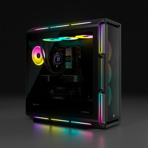 Corsair iCUE 5000T Carcasa para computdora - ATX Placa base admitida - Media Torre - Vidrio templado, Acero - Negro - 6 x 