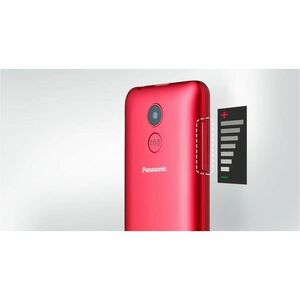 Panasonic Teléfono de fácil uso con pantalla de 2.4" brillante y de fácil lectura. Botones iluminados de gran tamaño. Func