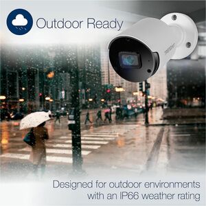 Telecamera di rete TRENDnet TV-IP1514PI 5 Megapixel Interno/esterno - Colore - Proiettile - Bianco - 30 m Infrarossi Visio