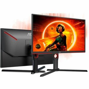 AOC 25G3ZM 25" Class Full HD Gaming LCD Monitor - Black, Red - 24.5" Viewable - Vertical Alignment (VA) - 1920 x 1080 - 16