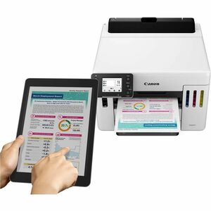 Canon MAXIFY GX5550 Desktop Wireless Inkjet Printer - Colour - 600 x 1200 dpi Print - Automatic Duplex Print - 600 Sheets 