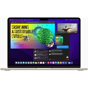 Apple MacBook Air MLY23ZP/A 34.5 cm (13.6") Notebook - Apple M2 - 8 GB - 512 GB SSD - English (US) Keyboard - Starlight - 