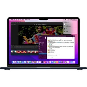 Apple MacBook Air MLY43ZP/A 34.5 cm (13.6") Notebook - Apple M2 - 8 GB - 512 GB SSD - English (US) Keyboard - Midnight - A